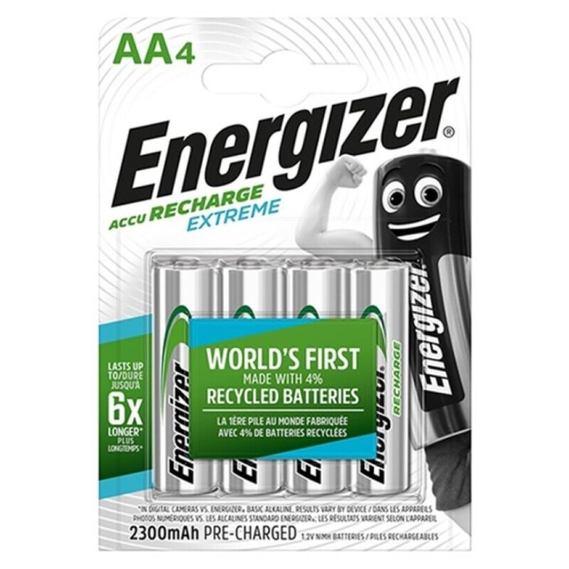 ENERGIZER - EXTREME RECHARGEABLE BATTERY HR6 AA 2300mAh 4 UNIT - NOCTURNA DESIRES