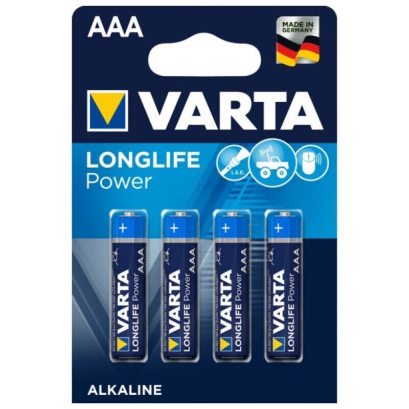 VARTA - LONGLIFE POWER ALKALINE BATTERY AAA LR03 4 UNIT - NOCTURNA DESIRES
