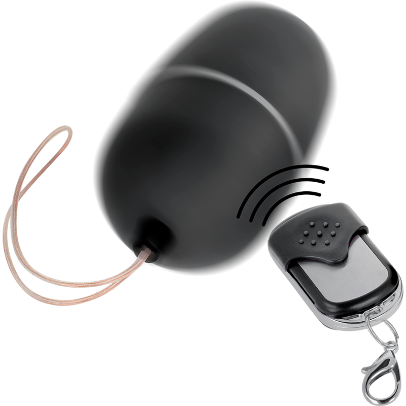 ONLINE - REMOTE CONTROL VIBRATING EGG M BLACK - NOCTURNA DESIRES