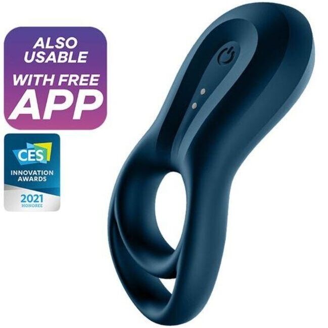 SATISFYER - EPIC DUO RING VIBRATOR APP BLUE - NOCTURNA DESIRES