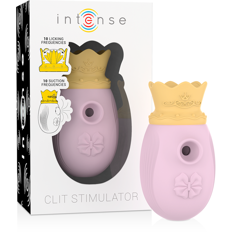 INTENSE - CLITORIS STIMULATOR 10 SUCTION AND LICKING MODES - PINK - NOCTURNA DESIRES