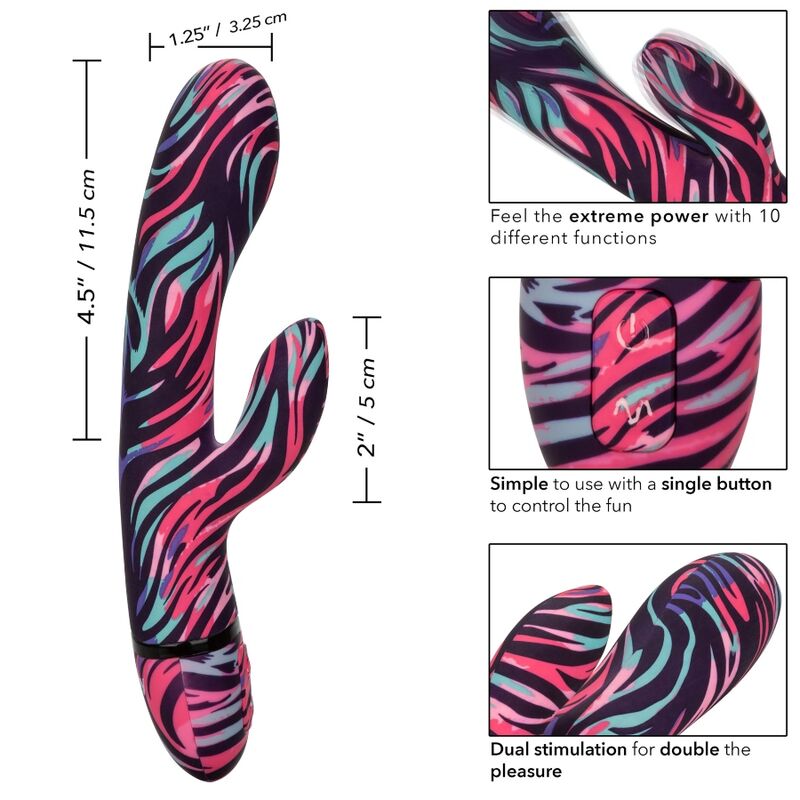 CALEXOTICS - MENAGE A MOI DUAL WAND VIBRATOR - NOCTURNA DESIRES
