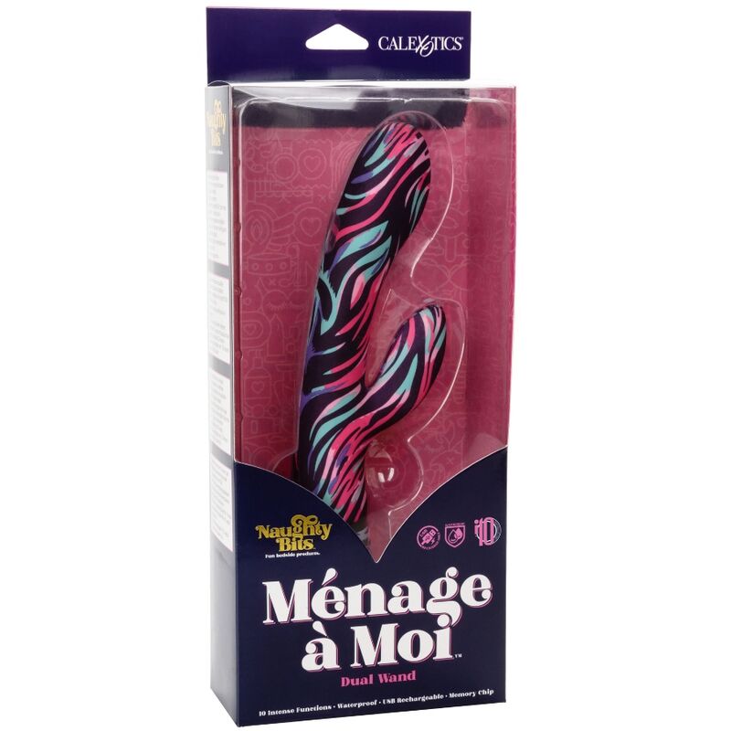 CALEXOTICS - MENAGE A MOI DUAL WAND VIBRATOR - NOCTURNA DESIRES