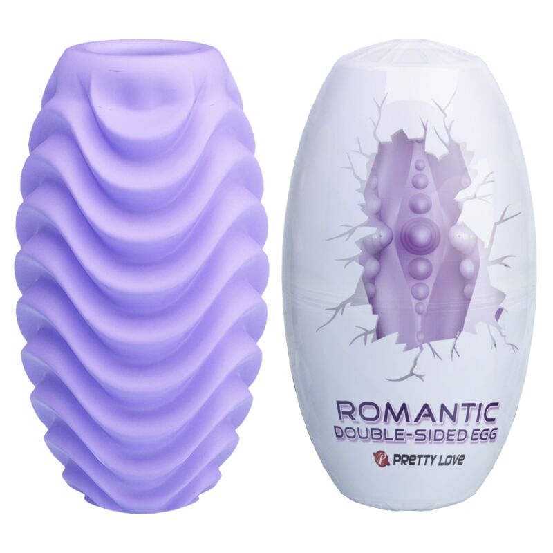 PRETTY LOVE - DOUBLE SIDED LILAC MASTURBATOR EGG - NOCTURNA DESIRES