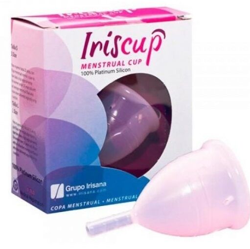 IRISCUP - SMALL PINK MONTH CUP A + FREE STERILIZER BAG IRISCUP  NOCTURNA DESIRES