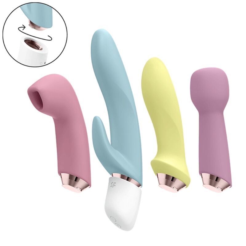 SATISFYER - MARVELOUS FOUR VIBRATOR & AIR PULSE SET - NOCTURNA DESIRES