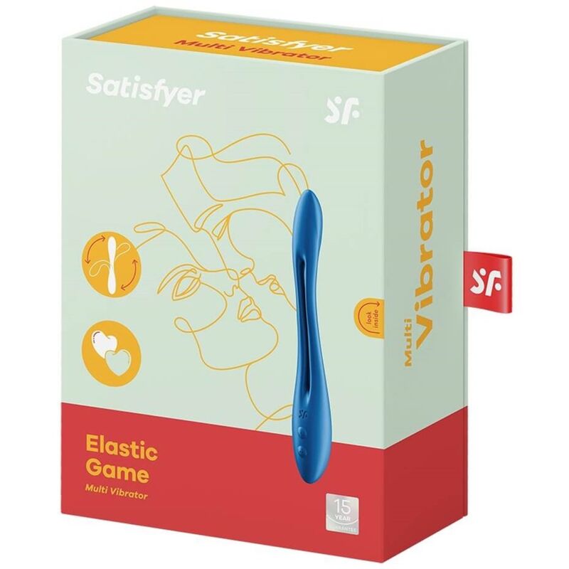 SATISFYER - ELASTIC GAME MULTI VIBRATOR BLUE - NOCTURNA DESIRES