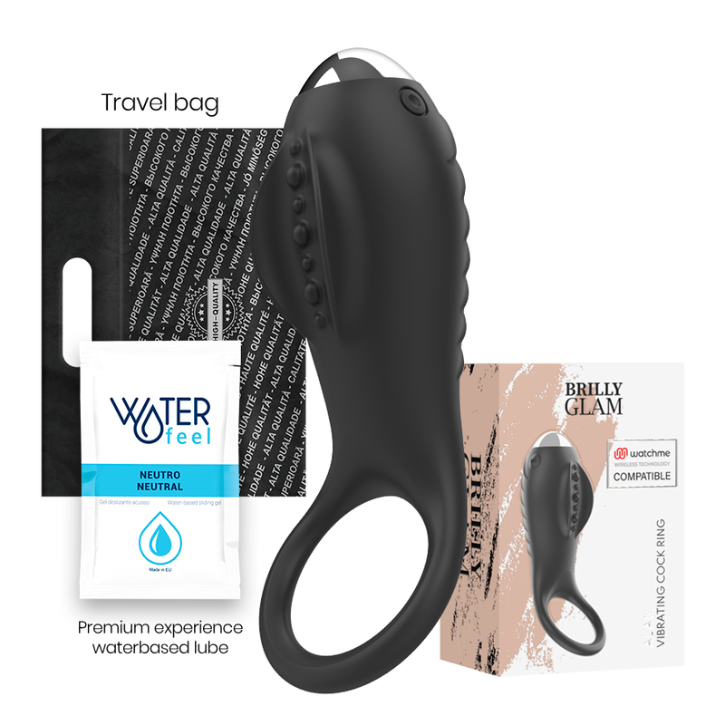 BRILLY GLAM - ALAN COCK RING WATCHME WIRELESS TECHNOLOGY COMPATIBLE - NOCTURNA DESIRES
