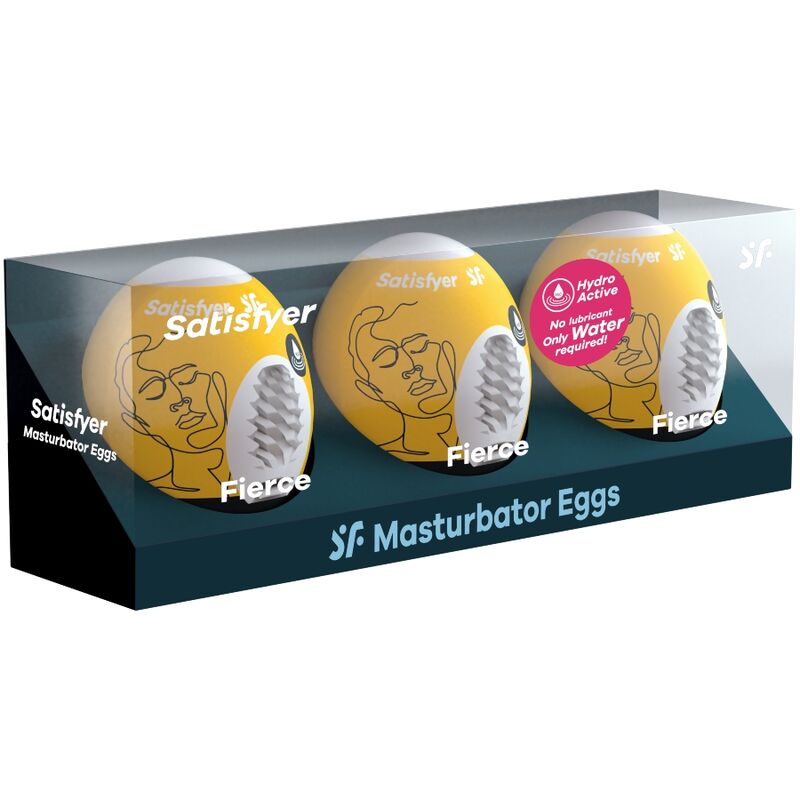 SATISFYER - 3 MASTURBATOR EGGS FIERCE - NOCTURNA DESIRES