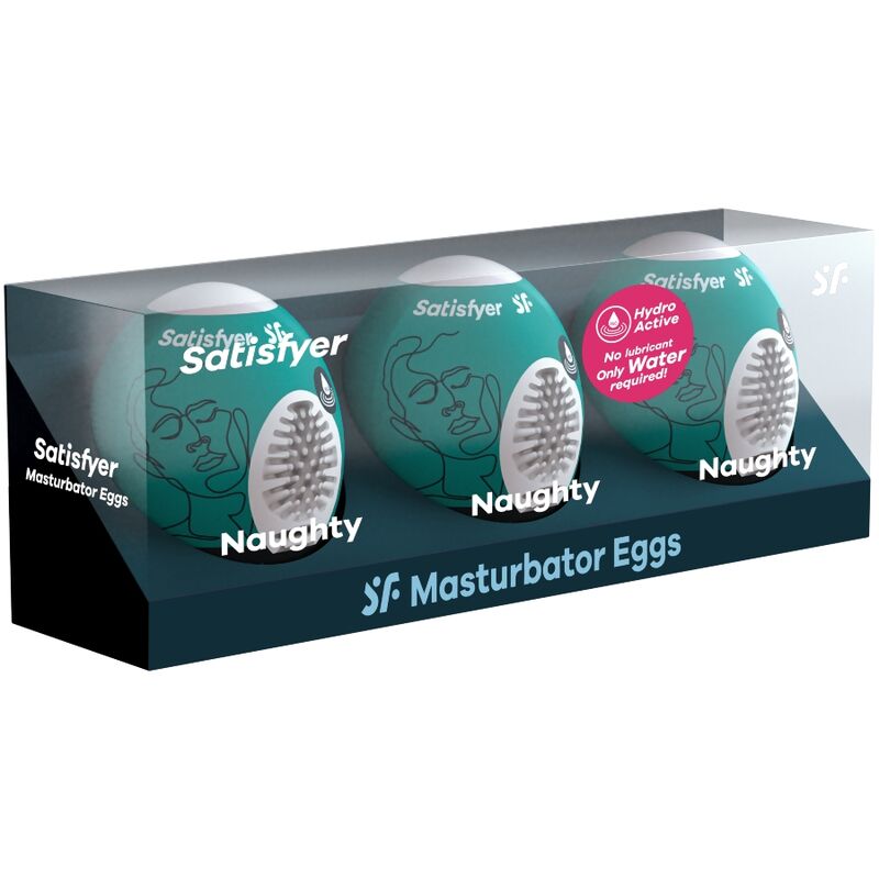 SATISFYER - 3 MASTURBATOR EGGS NAUGHTY - NOCTURNA DESIRES