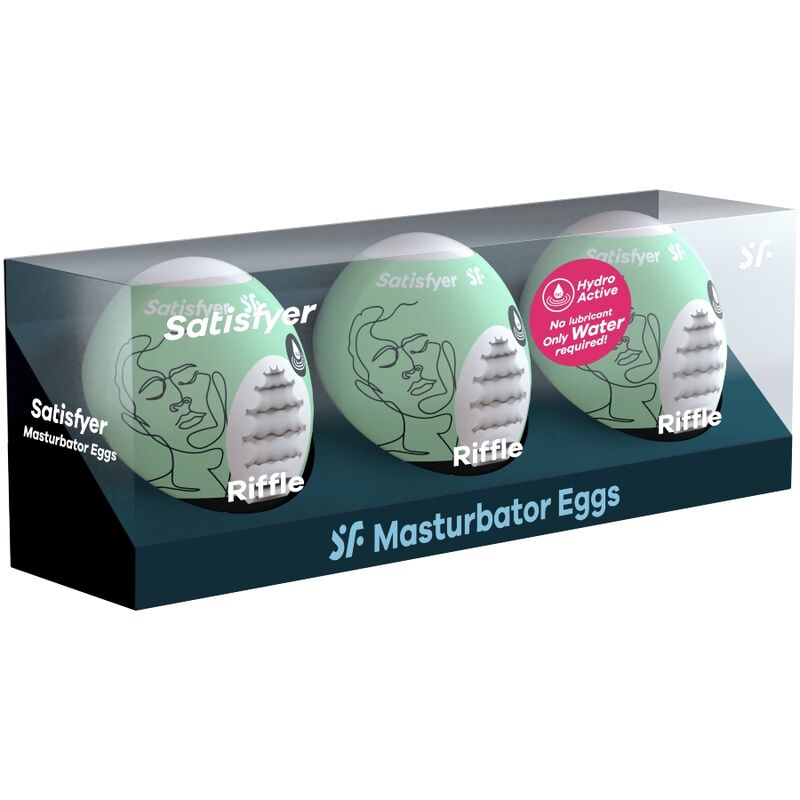 SATISFYER - 3 MASTURBATOR EGGS RIFFLE - NOCTURNA DESIRES