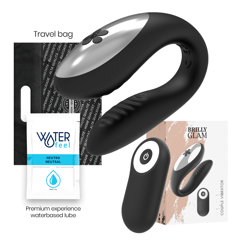 BRILLY GLAM - WE LOVE  FOR PARTNERS BLACK REMOTE CONTROL - NOCTURNA DESIRES