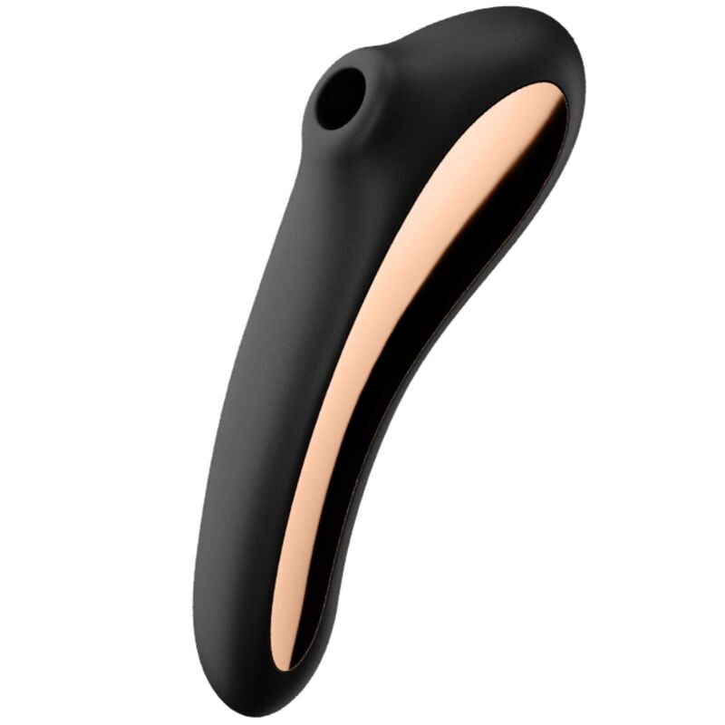 SATISFYER - DUAL KISS AIR PULSE VIBRATOR BLACK - NOCTURNA DESIRES