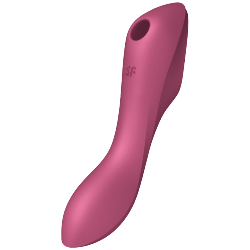 SATISFYER - CURVY TRINITY 3 AIR PULSE VIBRATOR RED - NOCTURNA DESIRES