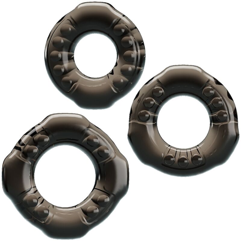 BAILE - COCK RINGS YVONNE SET 3 PENIS RINGS - NOCTURNA DESIRES