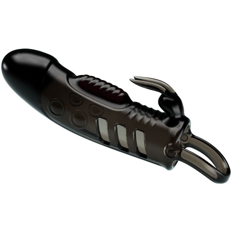 PRETTY LOVE - SLOANE RABBIT PENIS SHEATH BLACK - NOCTURNA DESIRES