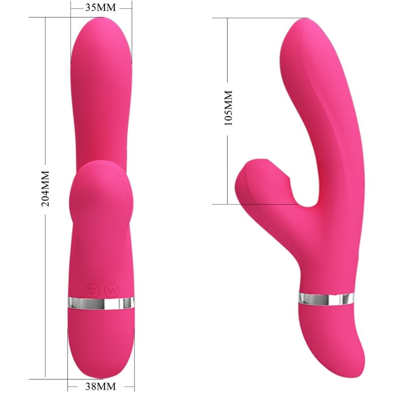 PRETTY LOVE - WILLOW RABBIT VIBRATOR AND SUCTION - NOCTURNA DESIRES