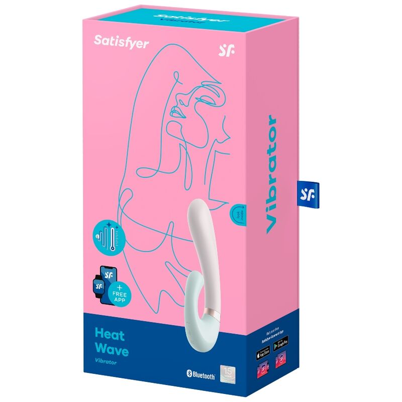 SATISFYER - HEAT WAVE VIBRATOR APP WHITE - NOCTURNA DESIRES