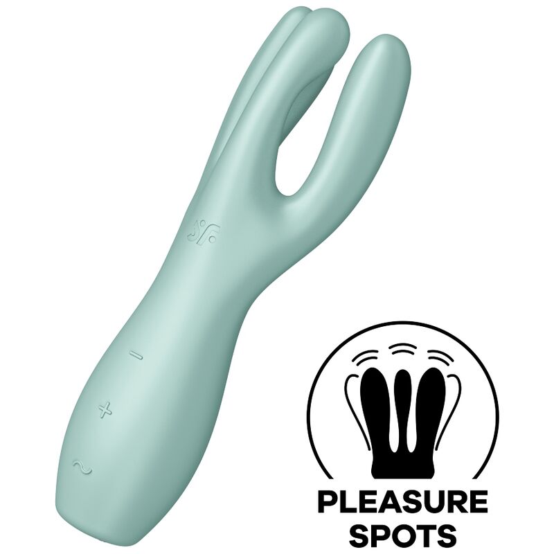 SATISFYER - THREESOME 3 VIBRATOR MINT - NOCTURNA DESIRES
