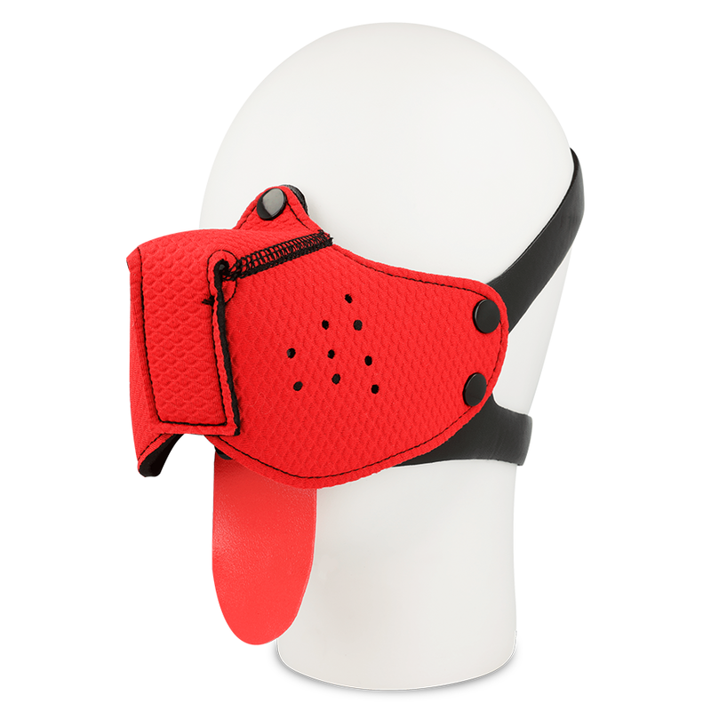 OHMAMA FETISH DOG MUZZLE - RED - NOCTURNA DESIRES