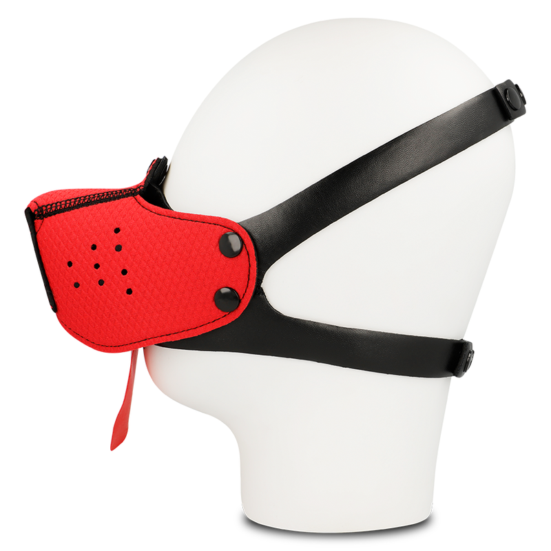 OHMAMA FETISH DOG MUZZLE - RED - NOCTURNA DESIRES