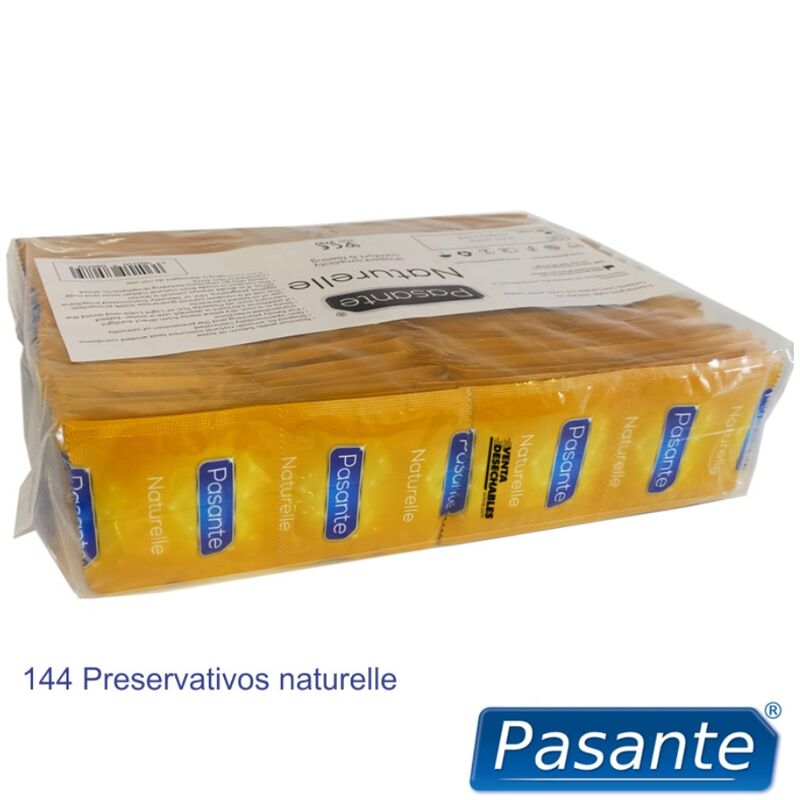 PASANTE - CONDOMS NATURELLE BAG 144 UNITS - NOCTURNA DESIRES