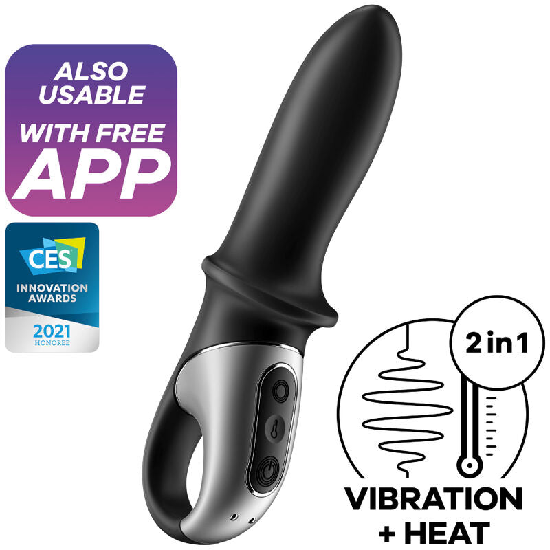 SATISFYER - HOT PASSION ANAL VIBRATOR APP BLACK - NOCTURNA DESIRES