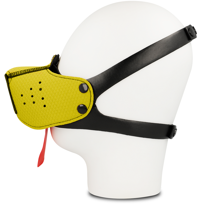 OHMAMA FETISH DOG MUZZLE - YELLOW - NOCTURNA DESIRES