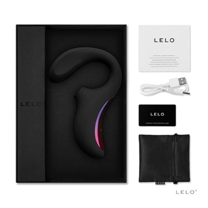 LELO - ENIGMA CRUISE DOUBLE STIMULATION SONIC MASSAGER BLACK - NOCTURNA DESIRES