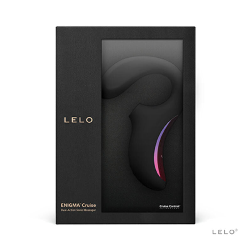 LELO - ENIGMA CRUISE DOUBLE STIMULATION SONIC MASSAGER BLACK - NOCTURNA DESIRES