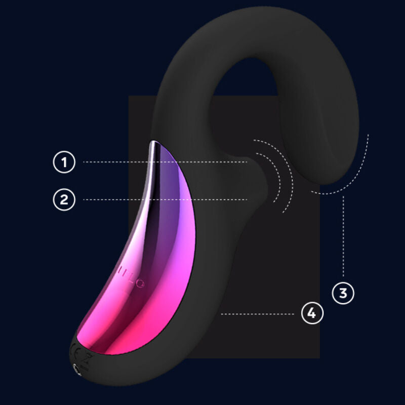 LELO - ENIGMA CRUISE DOUBLE STIMULATION SONIC MASSAGER BLACK - NOCTURNA DESIRES