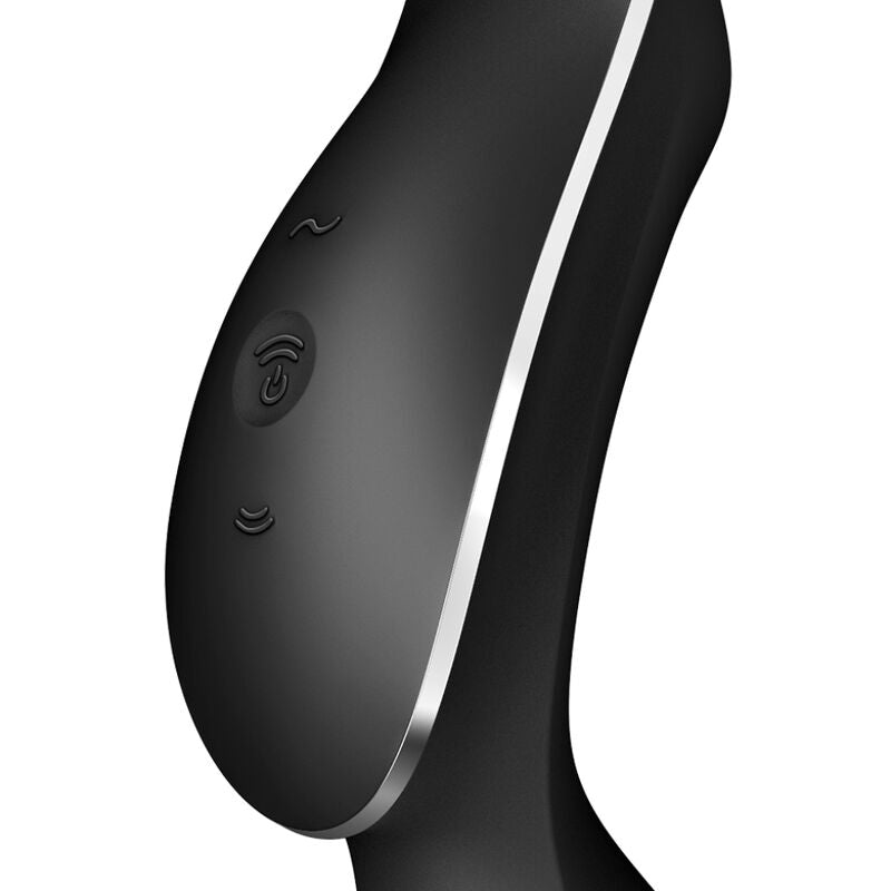 SATISFYER - CURVY TRINITY 2 AIR PULSE VIBRATOR BLACK - NOCTURNA DESIRES