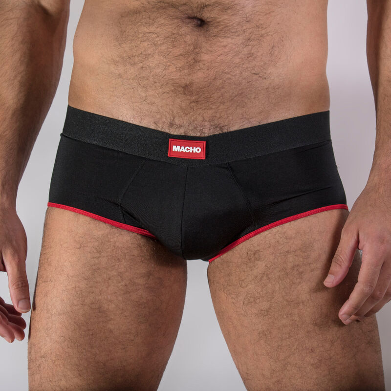 MACHO - MS24R UNDERPANTS BRIEF DARK RED S - NOCTURNA DESIRES