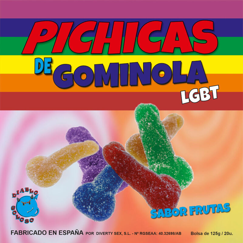 PRIDE - GUMMY PENIS FRUITS WITH SUGAR LGBT - NOCTURNA DESIRES
