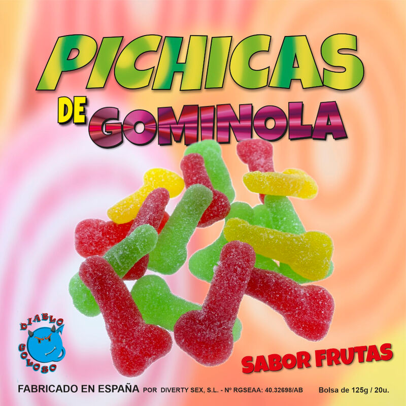 DIABLO GOLOSO - FRUIT GUMMINOL PICHITAS WITH SUGAR - NOCTURNA DESIRES