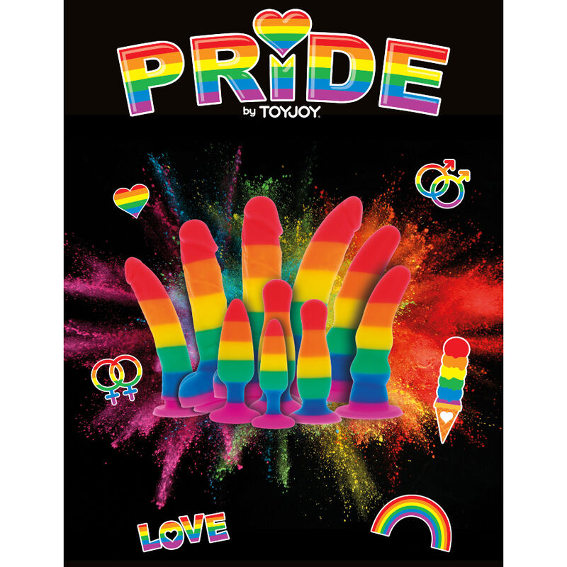 PRIDE - LGBT FLAG DILDO 15 CM - NOCTURNA DESIRES
