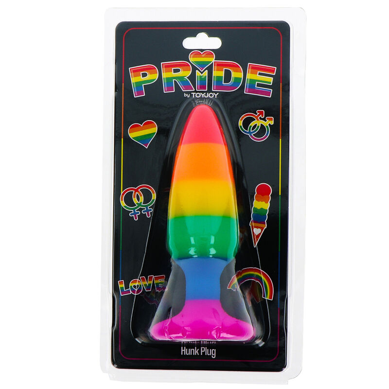 PRIDE - LGBT FLAG PLUG HUNK 10.5 CM - NOCTURNA DESIRES