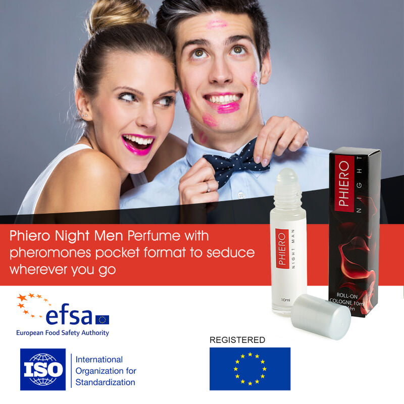 500 COSMETICS - PHIERO NIGHT MAN PERFUME PHEROMONES FOR MEN WITH ROLL-ON 500COSMETICS  NOCTURNA DESIRES