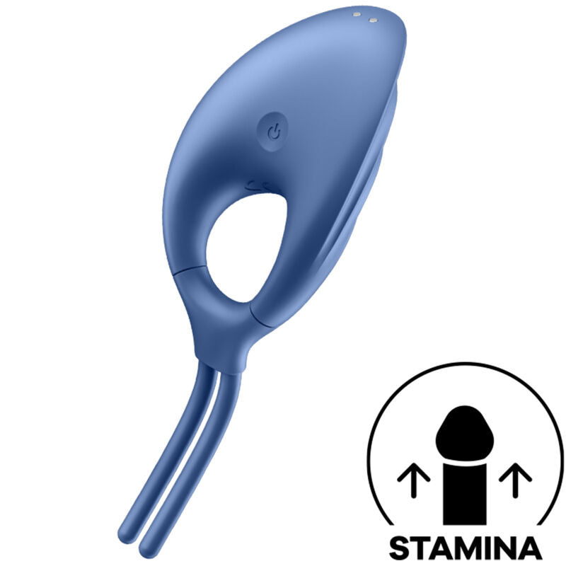 SATISFYER - SWORDSMAN RING VIBRATOR BLUE - NOCTURNA DESIRES