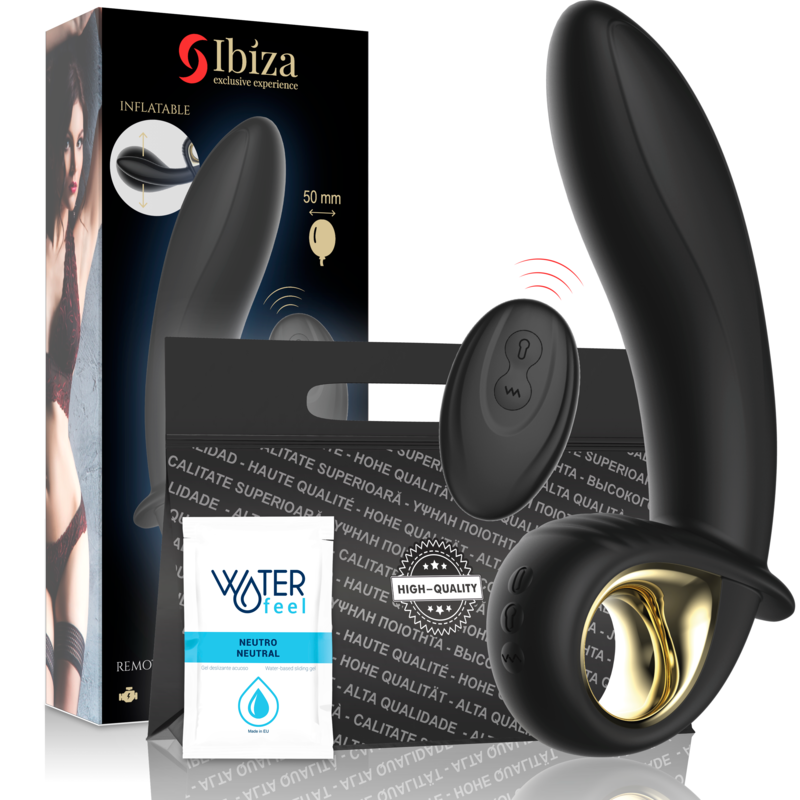 IBIZA - POWERFUL INFLATABLE ANAL/VAGINAL VIBRATOR REMOTE CONTROL - NOCTURNA DESIRES