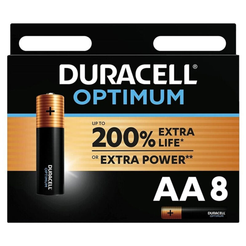 DURACELL - OPTIMUM 200 ALKALINE BATTERY AA LR6 8 UNIT - NOCTURNA DESIRES