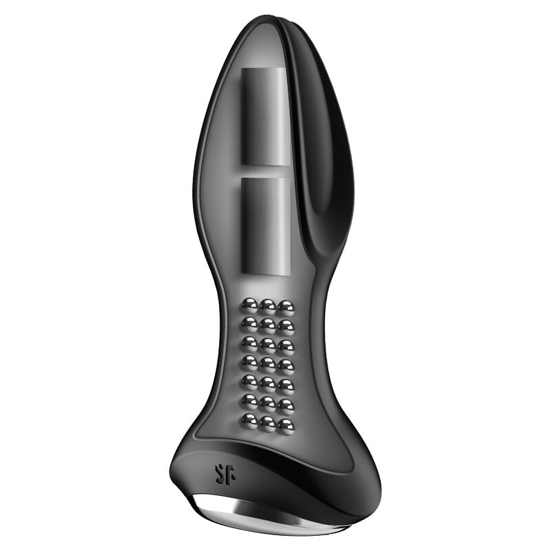 SATISFYER - ROTATOR PLUG 2+ VIBRATING PLUG APP BLACK SATISFYER CONNECT  NOCTURNA DESIRES