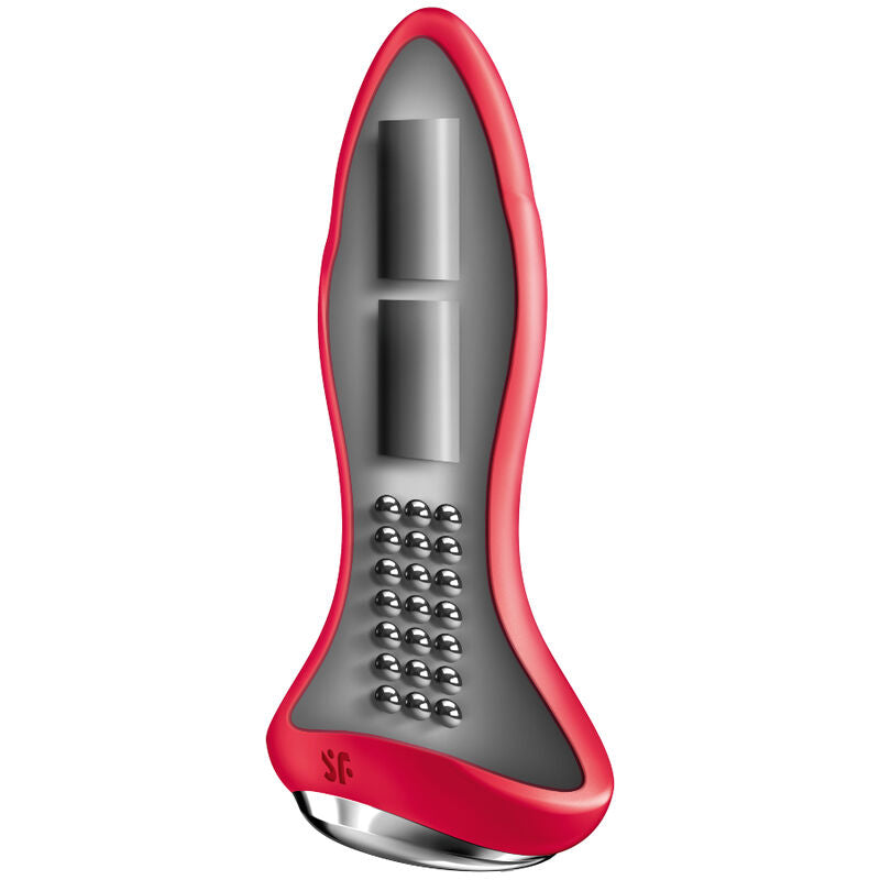 SATISFYER - ROTATOR PLUG 1+ VIBRATING PLUG APP RED - NOCTURNA DESIRES