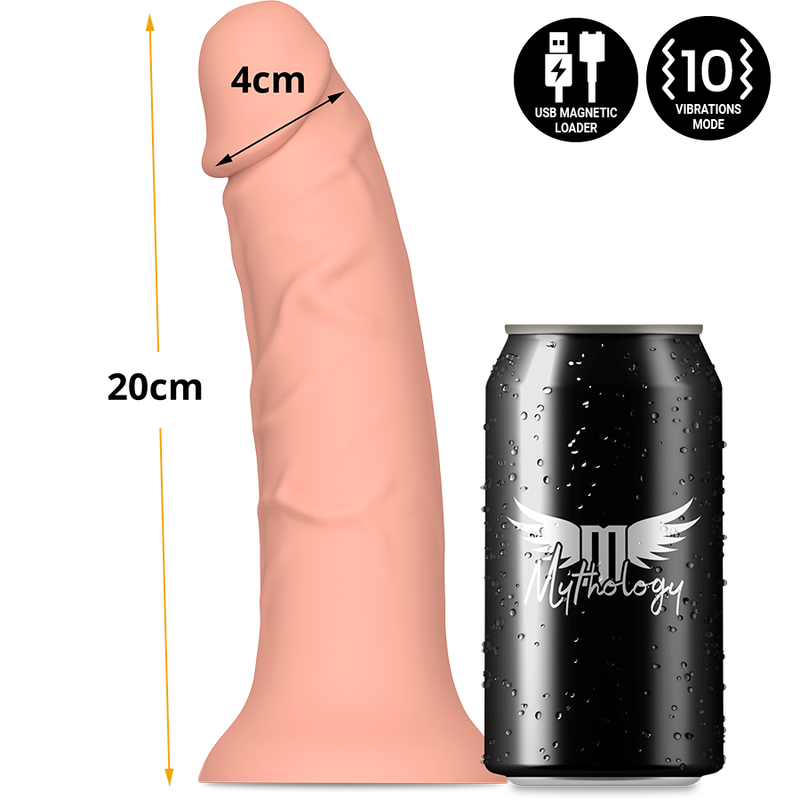 MYTHOLOGY - ASHER ORIGINAL DILDO M - VIBRATOR COMPATIBLE WITH WATCHME WIRELESS TECHNOLOGY - NOCTURNA DESIRES