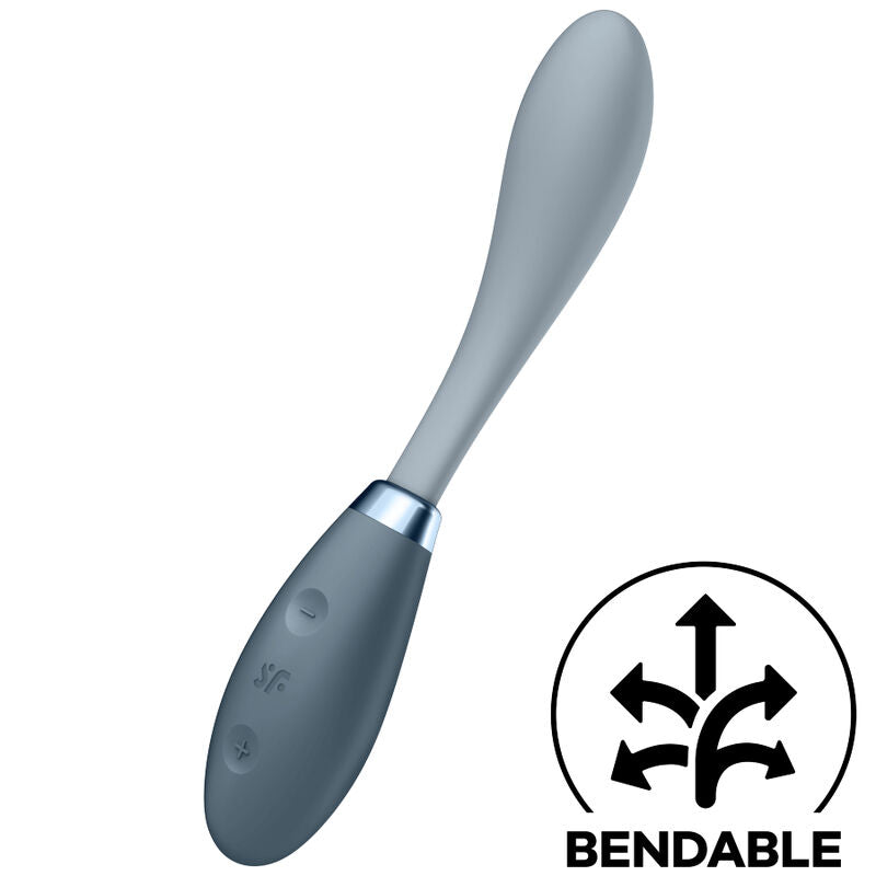 SATISFYER - G-SPOT FLEX 3 MULTI VIBRATOR GREY - NOCTURNA DESIRES