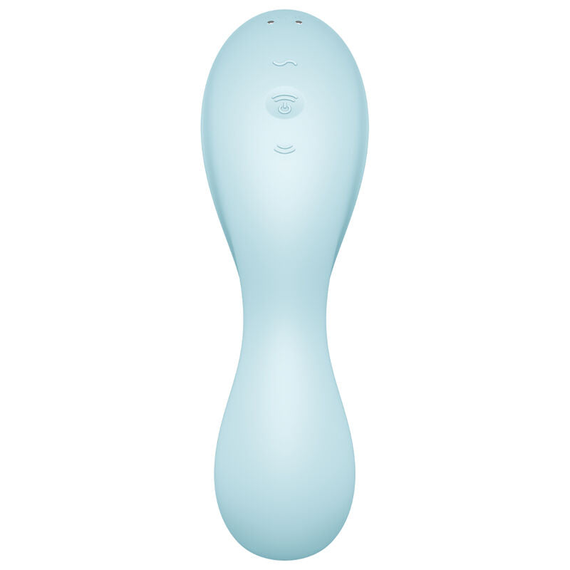 SATISFYER - CURVY TRINITY 5 AIR PULSE STIMULATOR & VIBRATOR APP BLUE SATISFYER CONNECT  NOCTURNA DESIRES