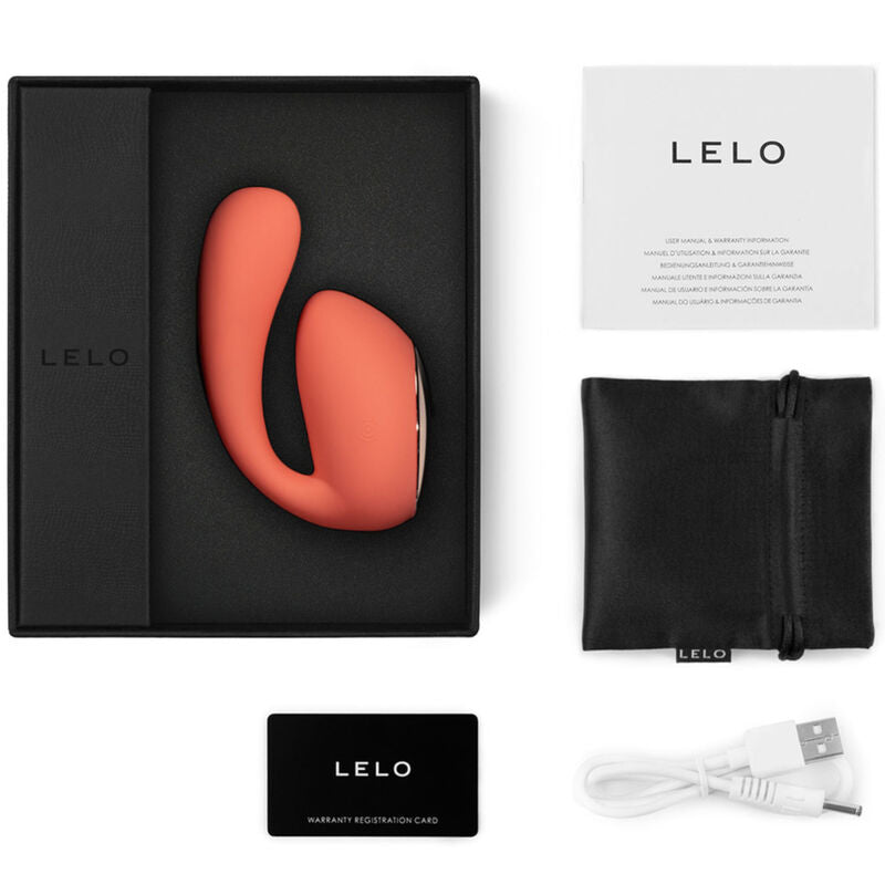 LELO - IDA WAVE CORAL COUPLES MASSAGER - NOCTURNA DESIRES