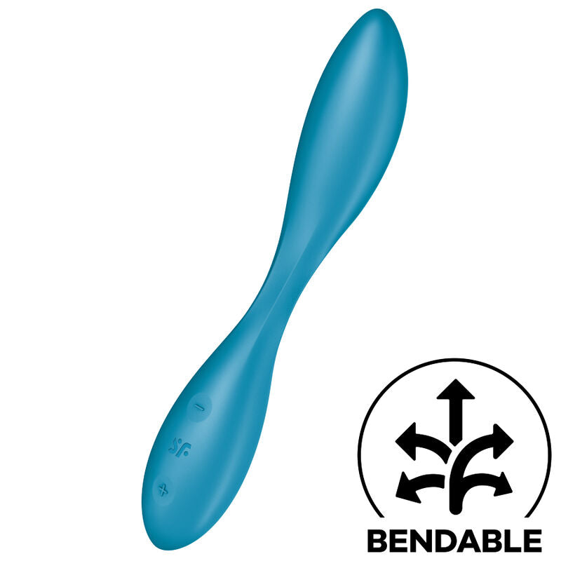 SATISFYER - G-SPOT FLEX 1 MULTI VIBRATOR BLUE - NOCTURNA DESIRES