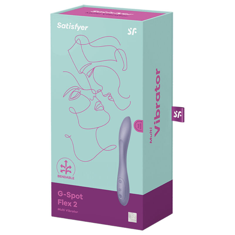 SATISFYER - G-SPOT FLEX 2 MULTI VIBRATOR PURPLE - NOCTURNA DESIRES