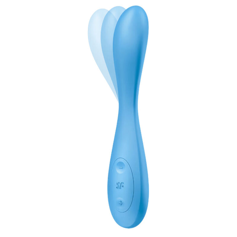 SATISFYER - G-SPOT FLEX 4+ MULTI VIBRATOR APP BLUE - NOCTURNA DESIRES